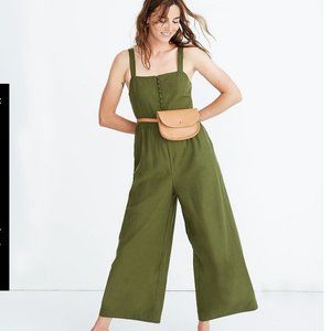 Button down Market green Madewell Jumpsuit size 8